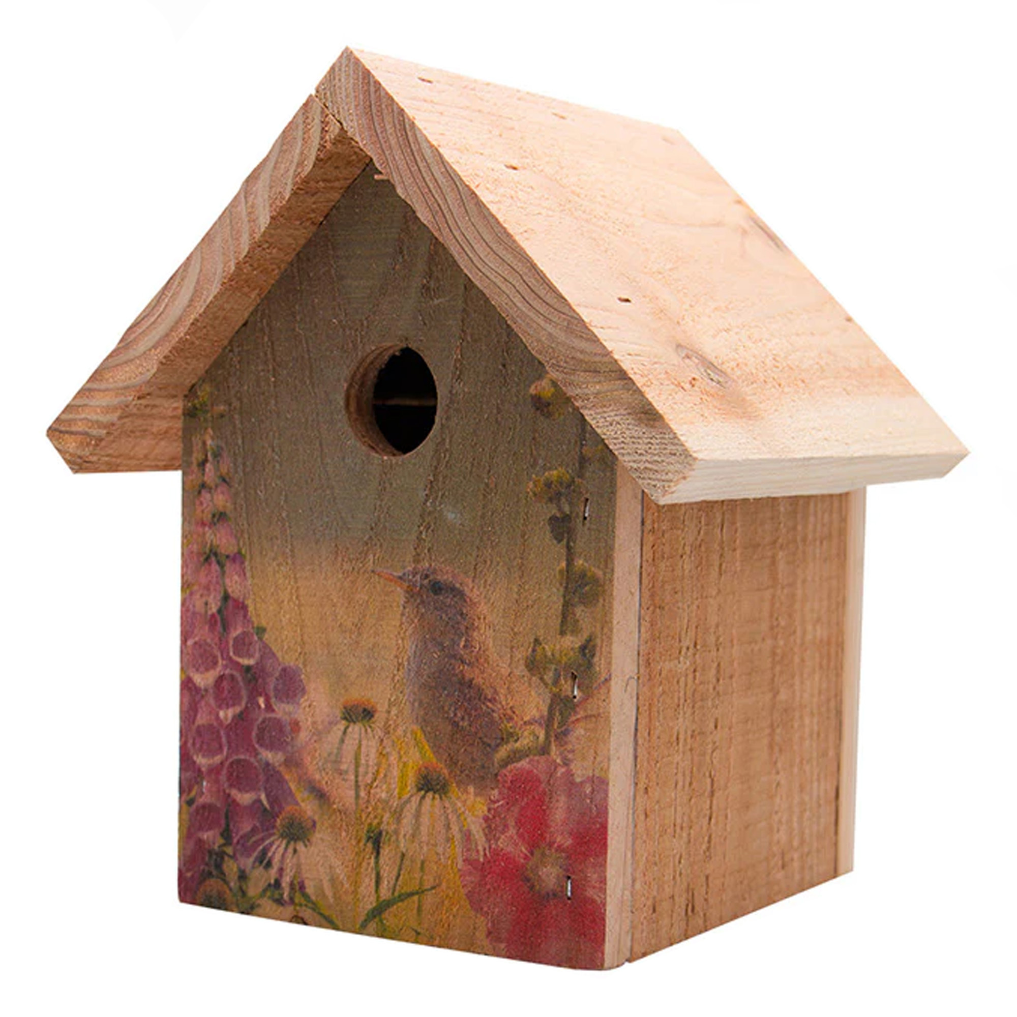 S&K Manufacturing Decorated Cedar Wren House - Model# WRENH-1
